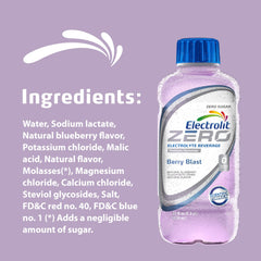 Electrolit Zero Berry Blast label on pack signals premium quality