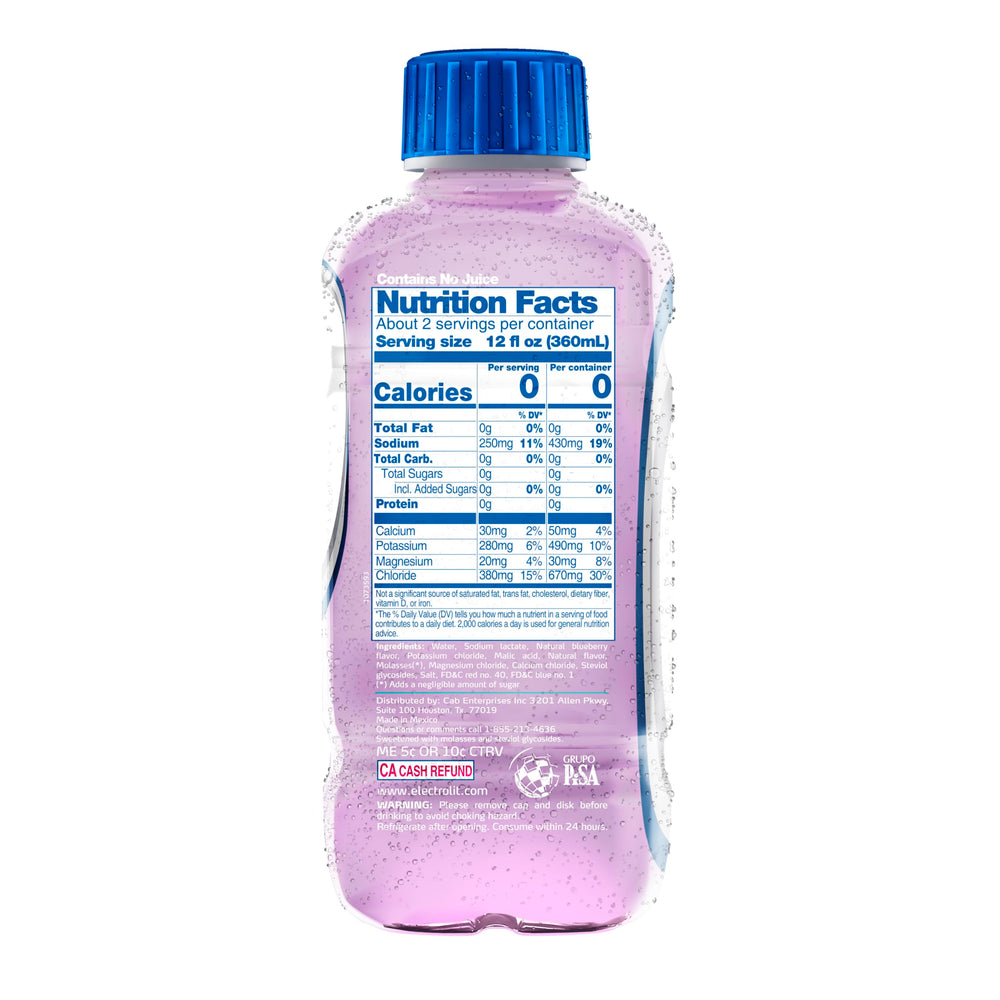 Electrolit Zero Berry Blast pour showing fast hydration in busy routines