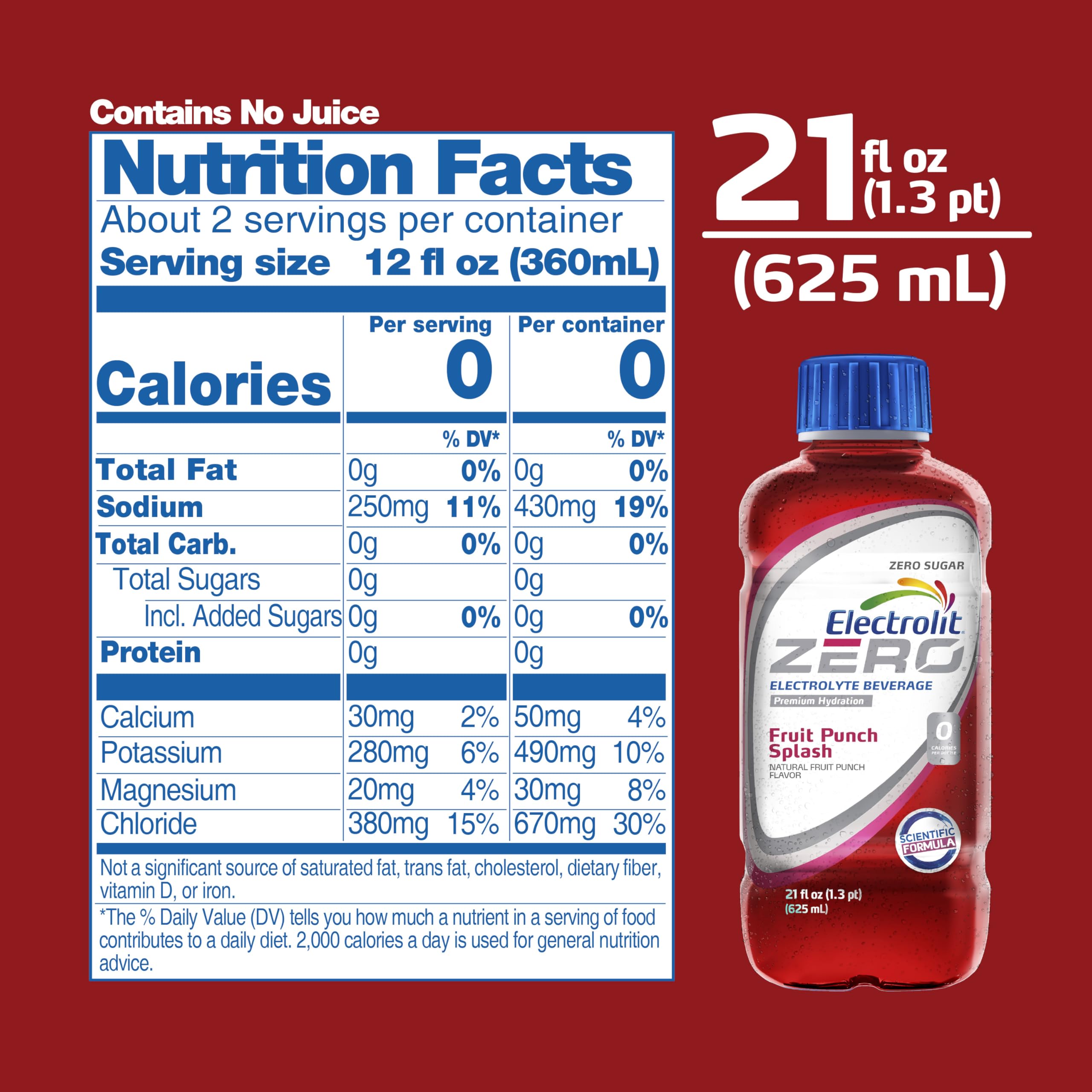 Electrolit Zero fruit punch splash athlete suggesting hydration during activity