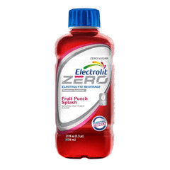 Electrolit Zero fruit punch splash glass ready-to-drink electrolyte refreshment