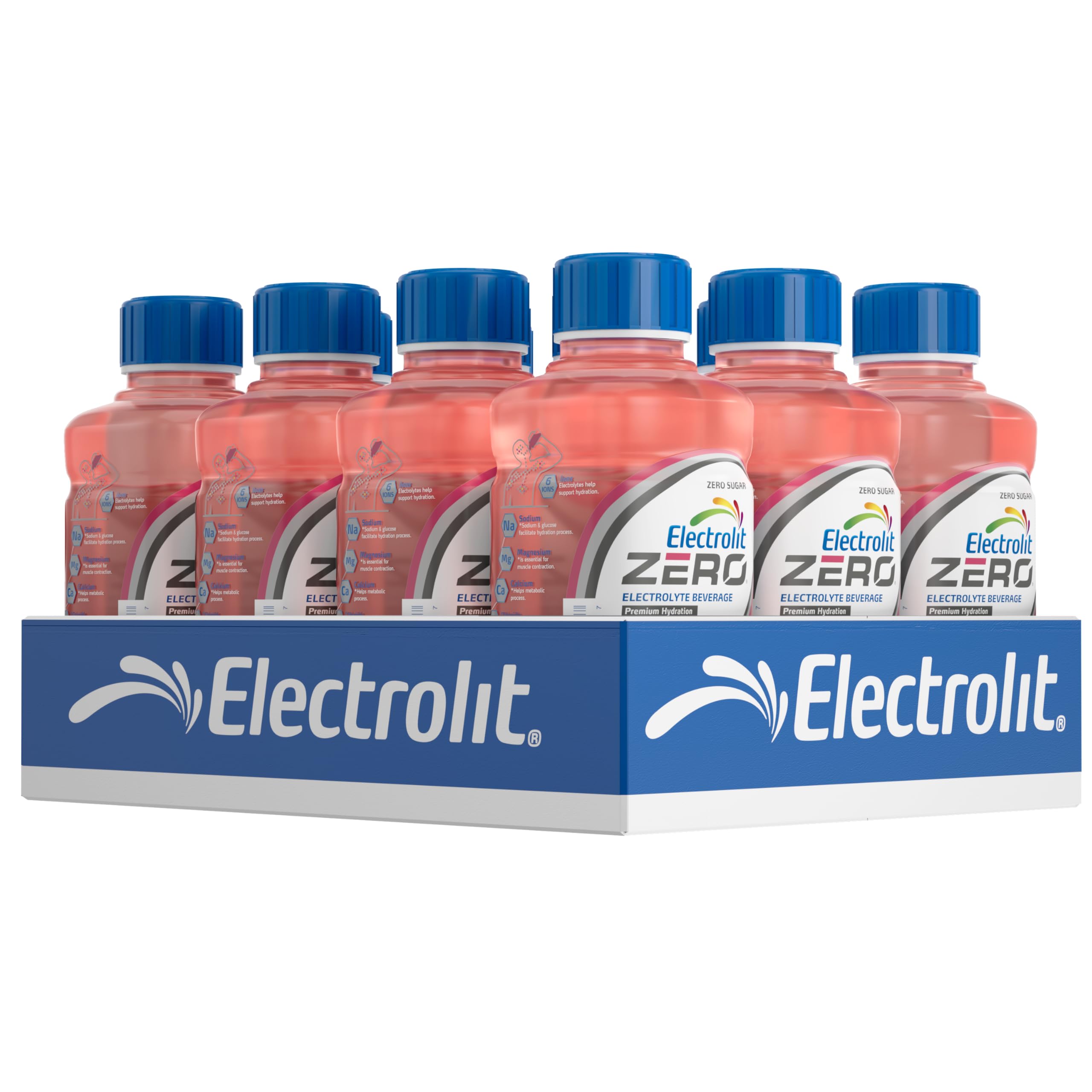 Electrolit Zero strawberry banana 21oz bottle for quick hydration during daily activities.