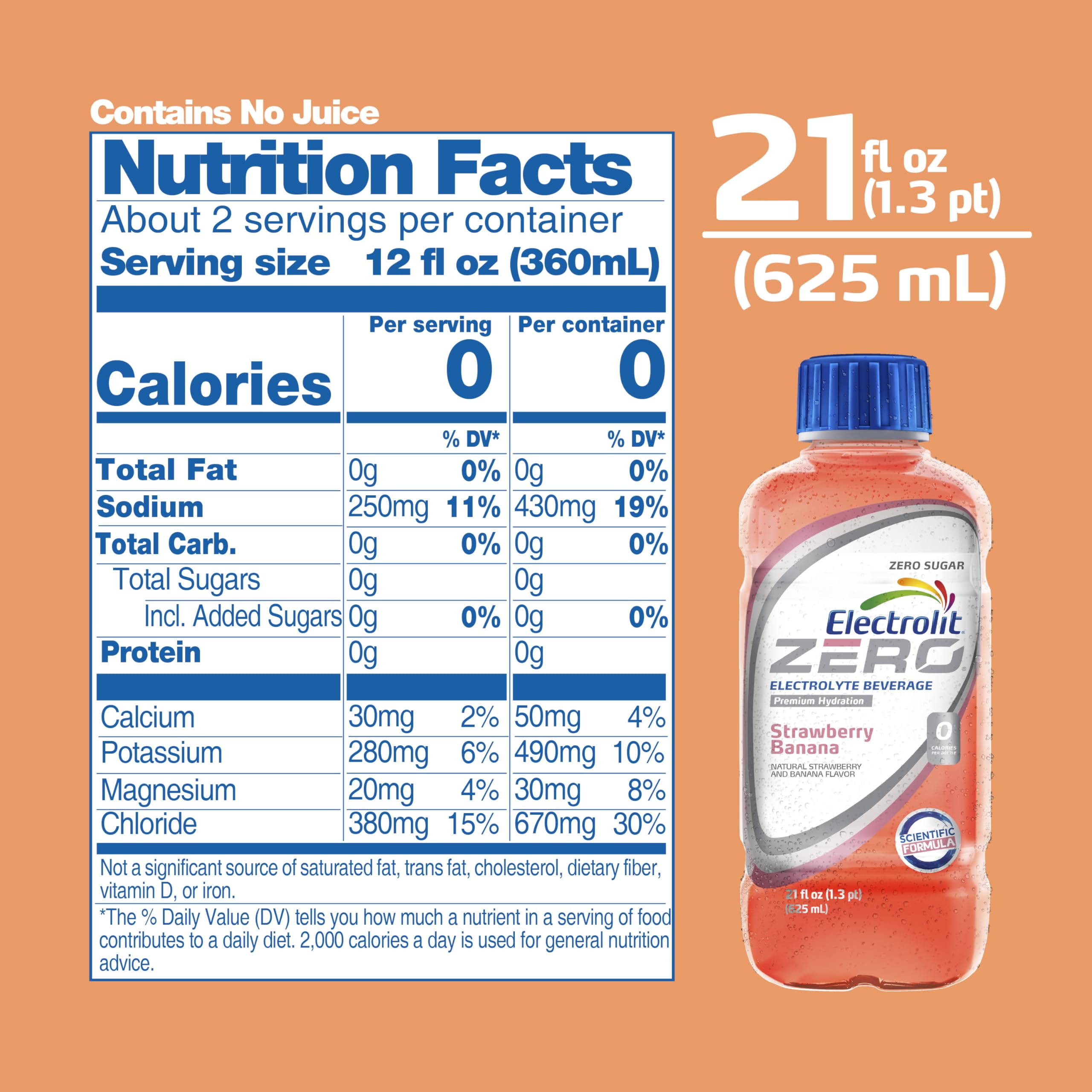 Electrolit Zero strawberry banana during hiking to stay hydrated.