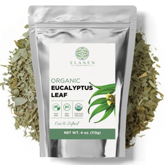 Elanen Naturals eucalyptus leaf tea cut and sifted leaves for aromatic blends