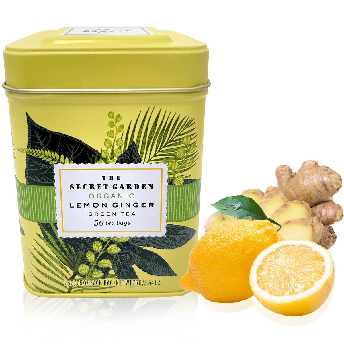 Elephant Park Lemon Ginger Tea Pack: premium organic blend delivering bright flavor.