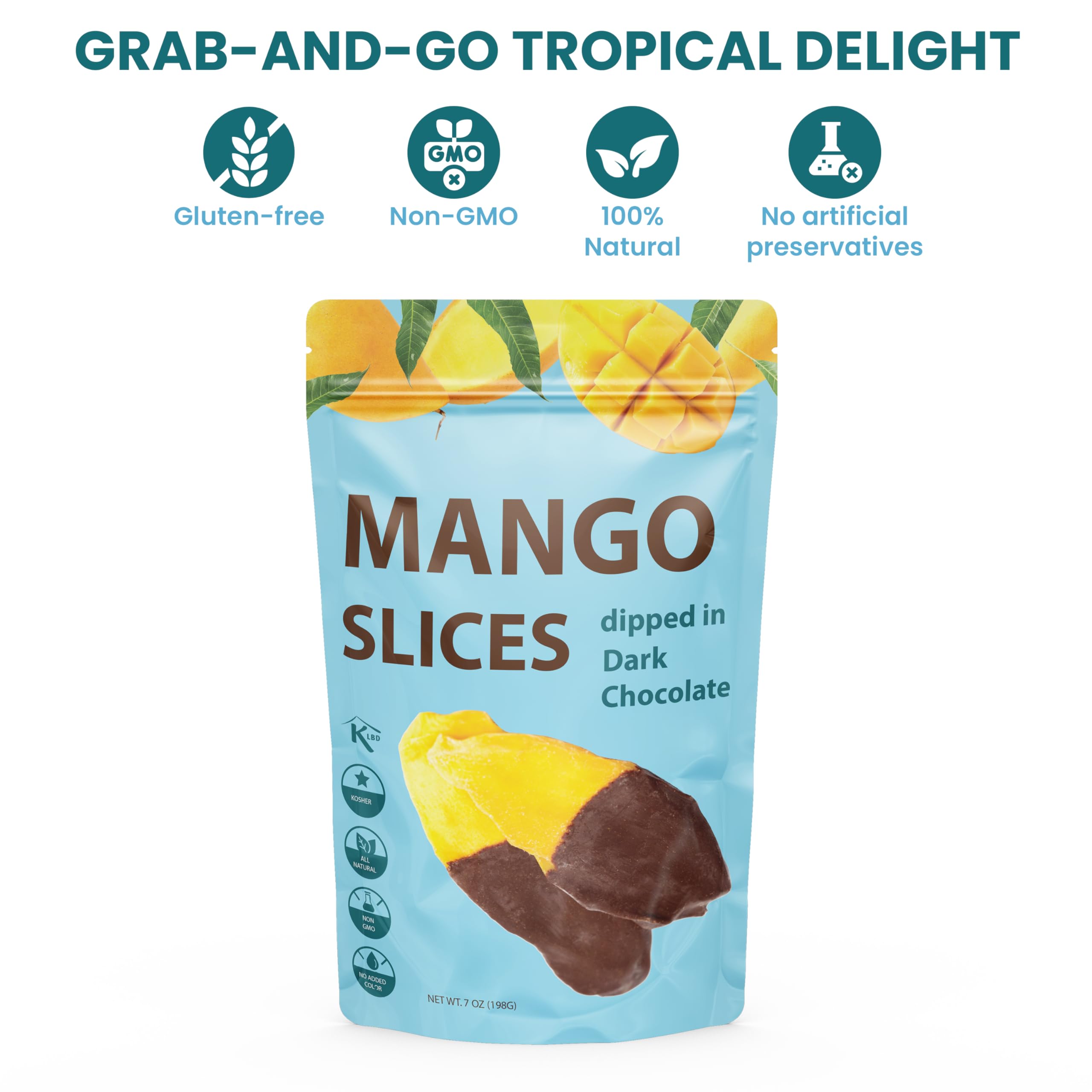 Elephant Park mango slices close-up showing juicy texture and color