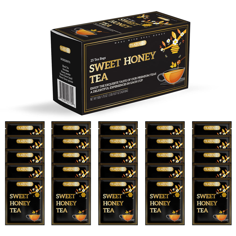 Elephant Park Premium Sweet Honey Black Tea bags ready for a flavorful, convenient brew at home or office.