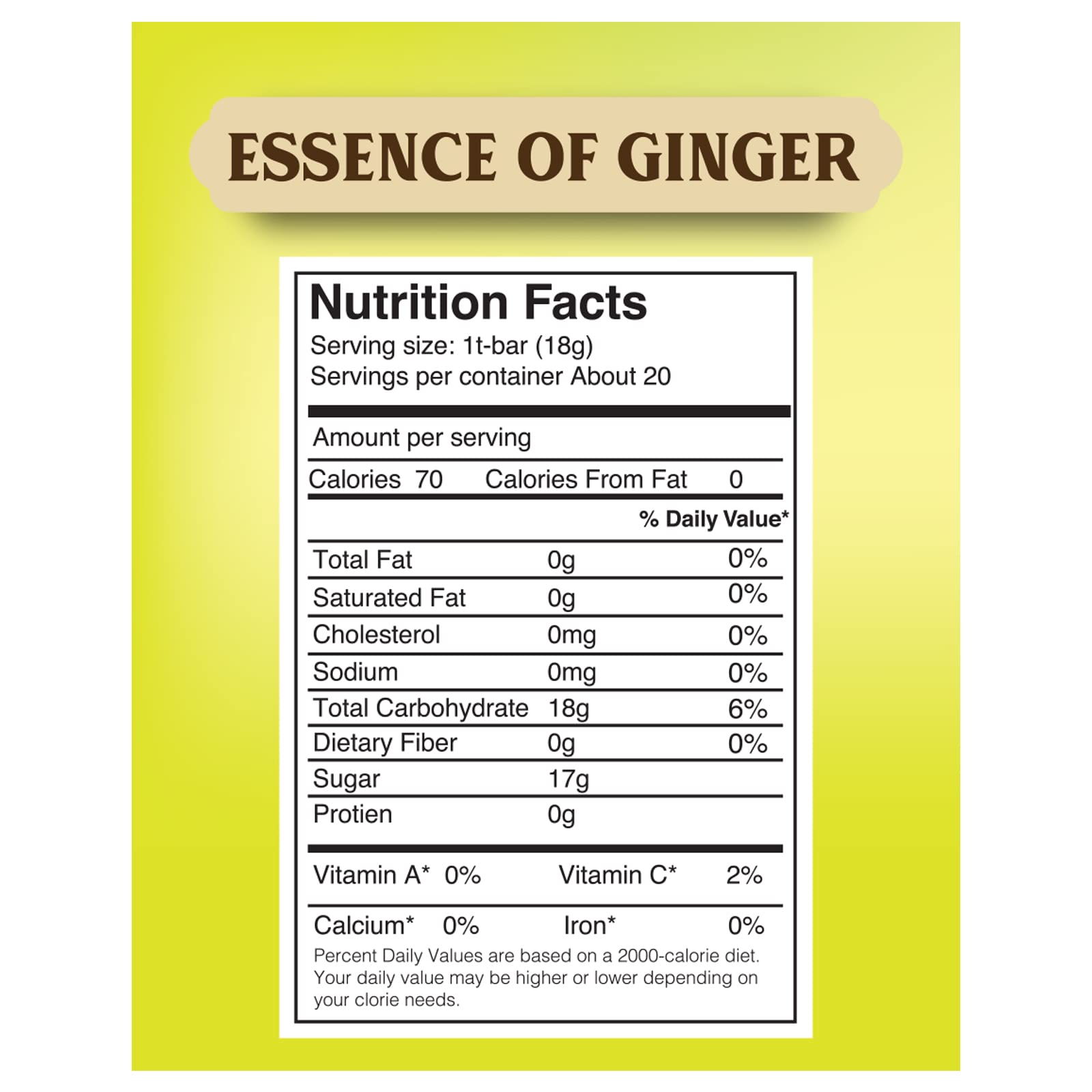Close-up of Elephant Park tea sachet showing real honey and ginger accents