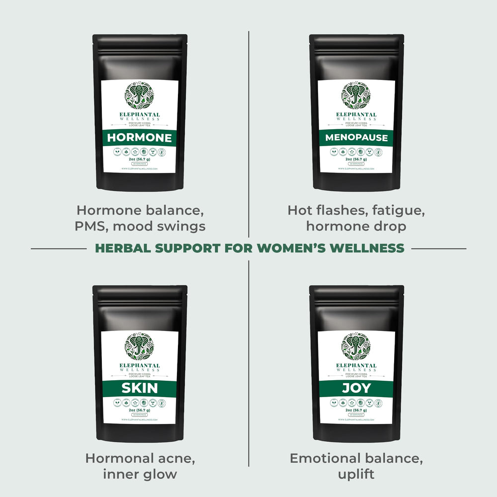 Elephantal Wellness 2oz loose-leaf pouch, convenient 20 servings.