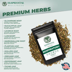Elephantal Wellness Brewing cup steam showing eucalyptus and peppermint aroma