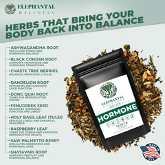 Elephantal Wellness chaste berry dried herbs, ideal for cycle-balancing rituals.