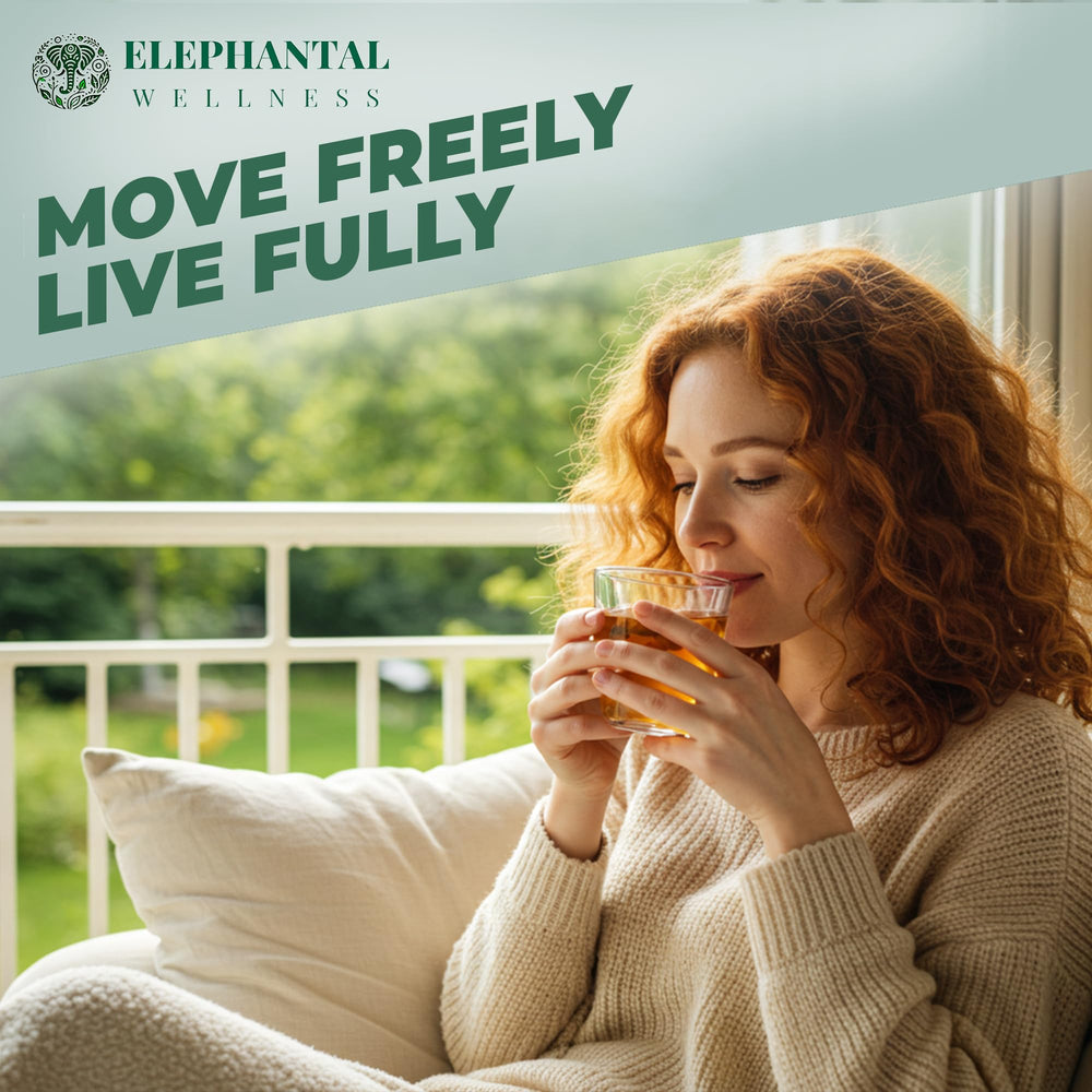 Elephantal Wellness handmade small-batch tea with caffeine-free relaxation.