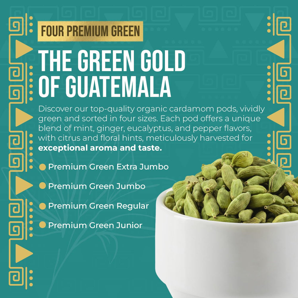 Eletary green cardamom pods aroma close-up highlighting rich fragrance for cooking.