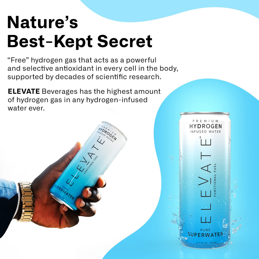 Elevate Superwater packaging 12-pack ready for home gym storage