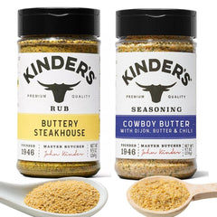 ELI&VAL Kinders Buttery Steakhouse bottle pour hints at a rich crust for beef.