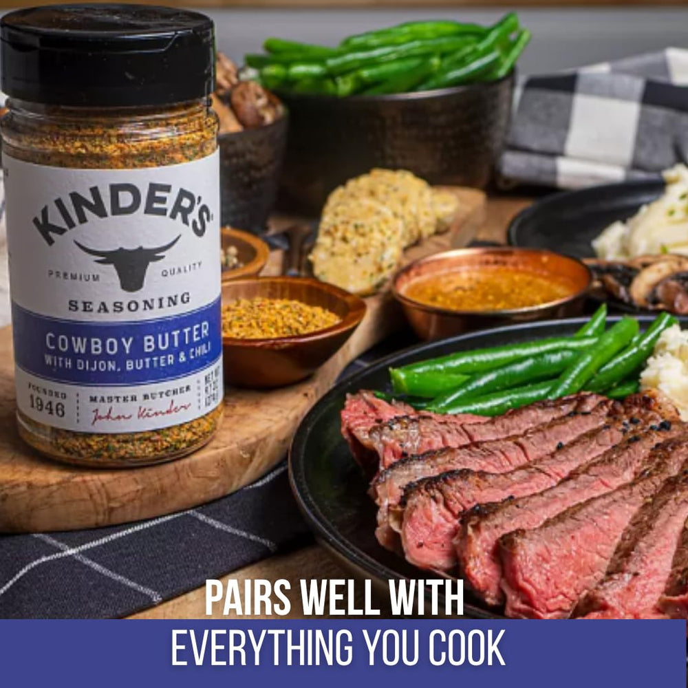 Chicken and vegetables prepared with Kinders seasoning for bold, ready-to-cook meals.