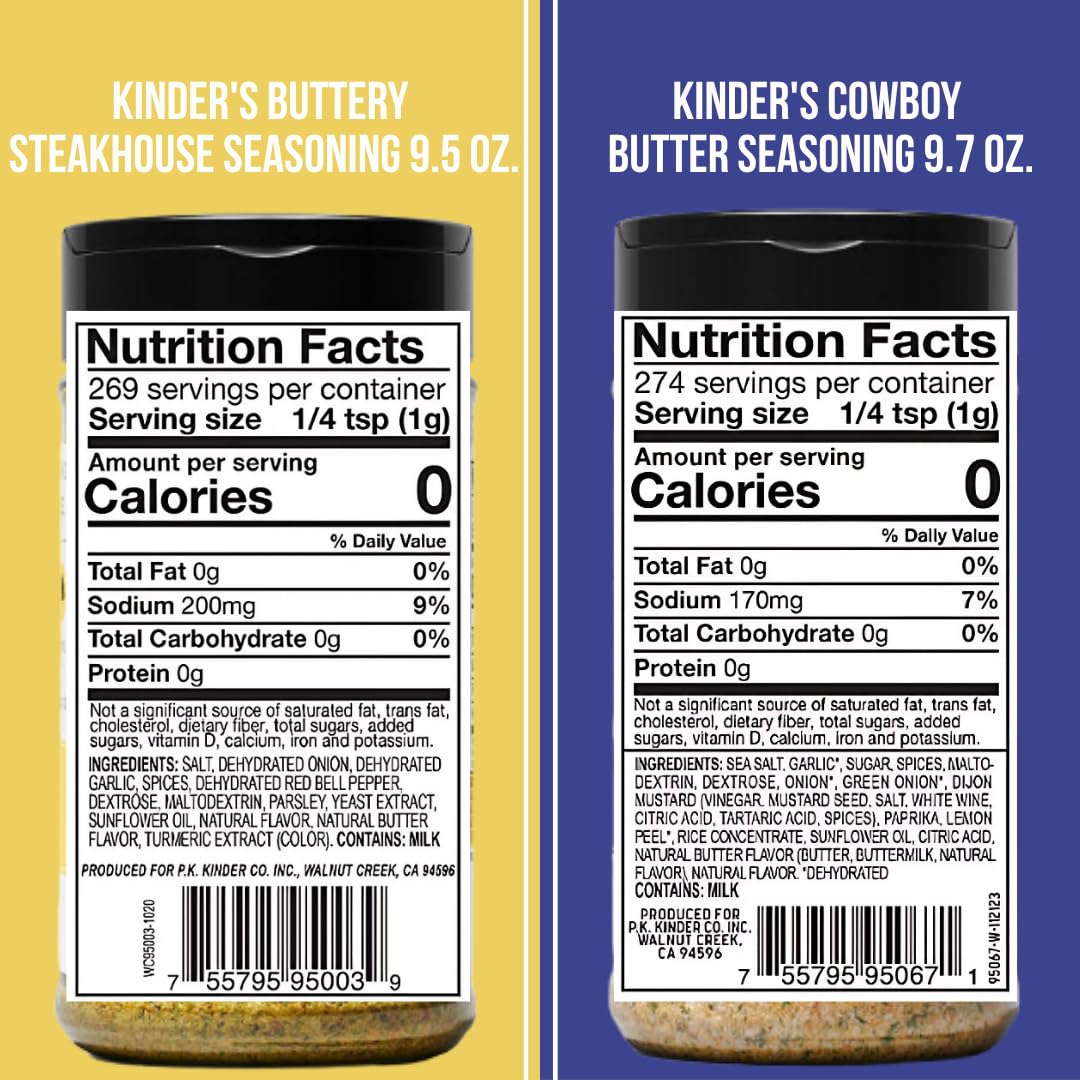 ELI&VAL Kinders Cowboy Butter bottle pour adds bright lemon-herb flavor for poultry and seafood.