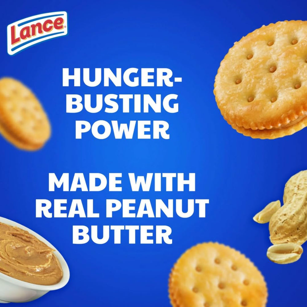 ELI&VAL Lance Toasty Peanut Butter Sandwich Crackers crisp crackers with peanut butter filling