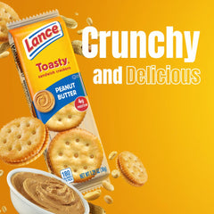 ELI&VAL Lance Toasty Peanut Butter Sandwich Crackers office snack for quick energy