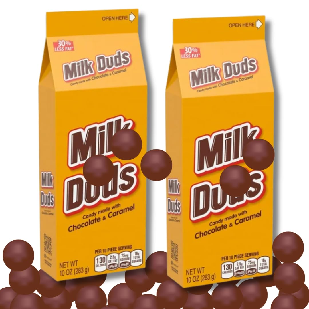 ELI&VAL Milk Duds two-box front display, ideal for sharing