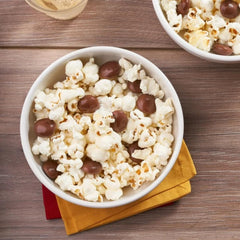 Two-pack packaging shown with smooth coating and chewy texture
