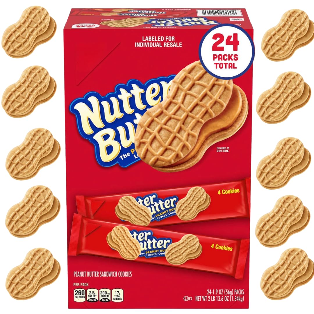 ELI&VAL Nutter Butter closeup shows crunchy cookie with creamy filling