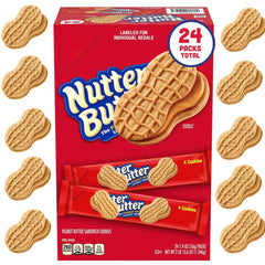 ELI&VAL Nutter Butter closeup shows crunchy cookie with creamy filling