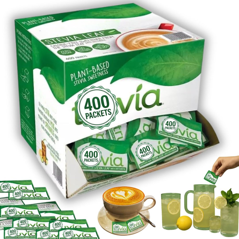 ELI&VAL Truvia 400-count box offers zero-calorie sweetness for daily beverages.