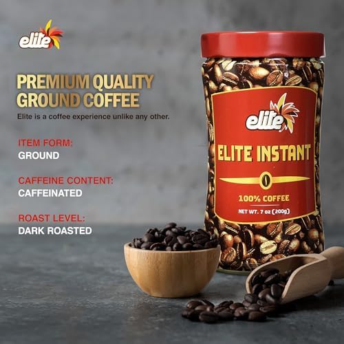 Elite Instant Coffee 7-oz 3-pack cup-serve scene for quick mornings