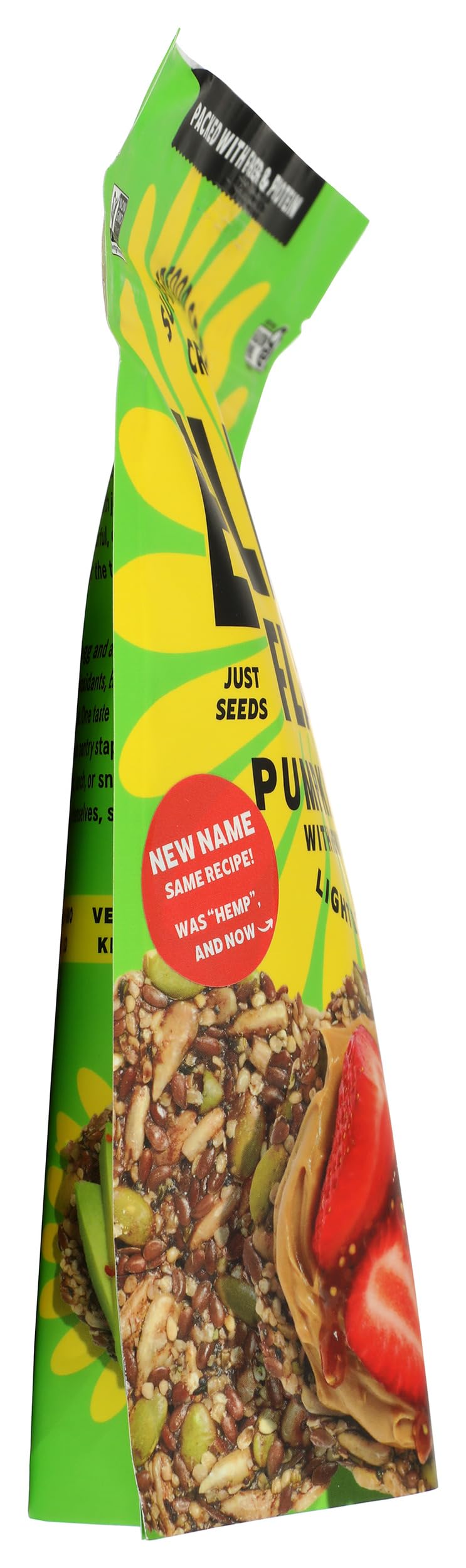 Morning snack moment with Ella's Flats Hemp Crisp for a quick energizer.
