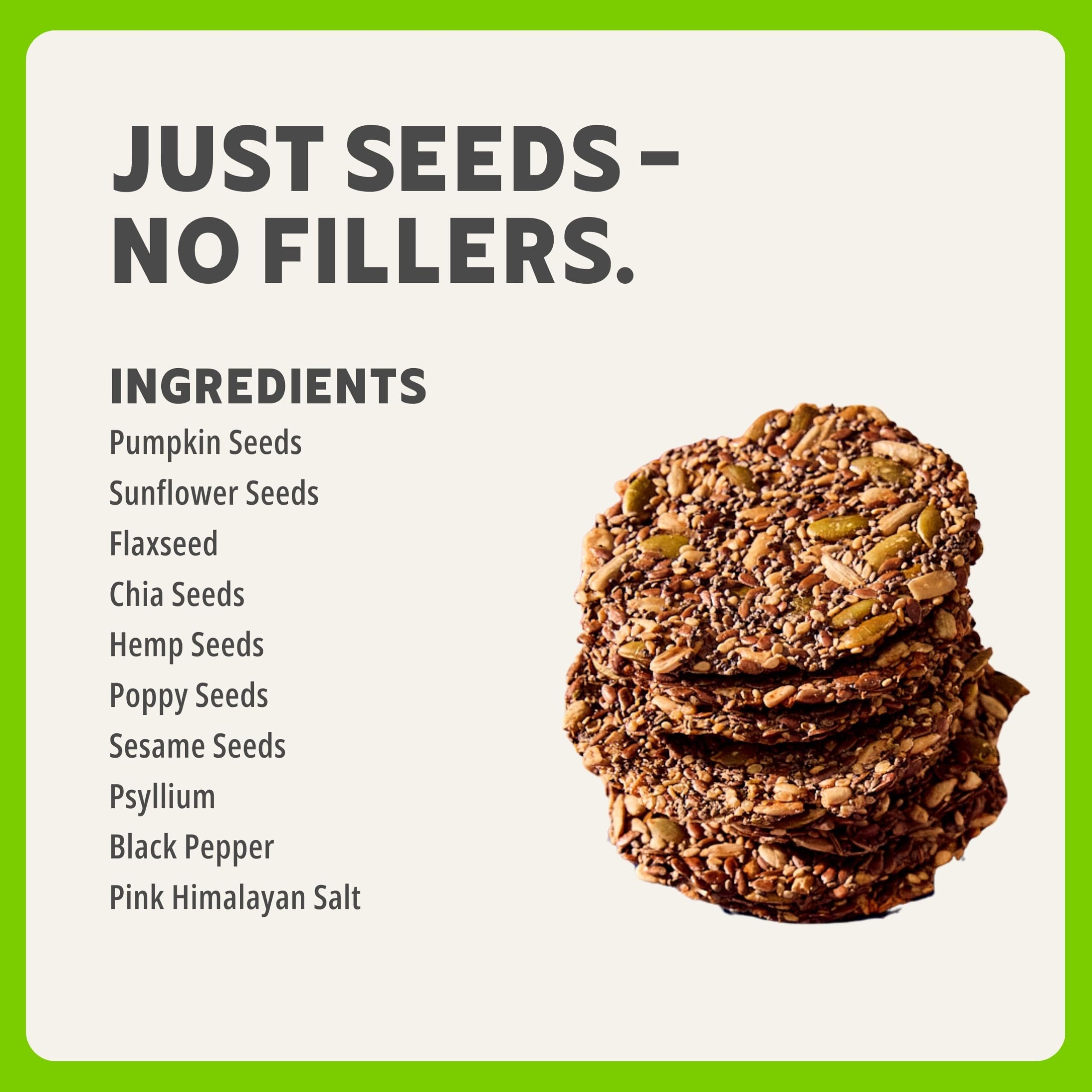 Vegan and keto-friendly Ella's Flats crackers for plant-based snacking