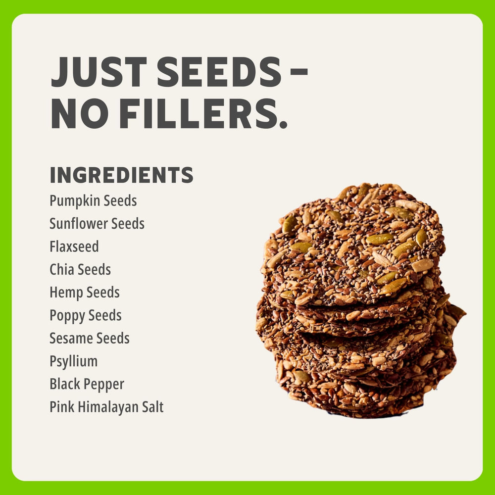 Vegan and keto-friendly Ella's Flats crackers for plant-based snacking