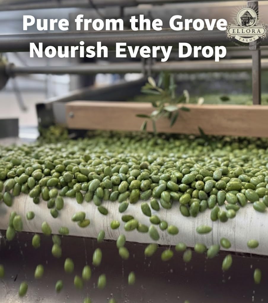 Ellora Farms olive oil with Kosher seal for dietary options.