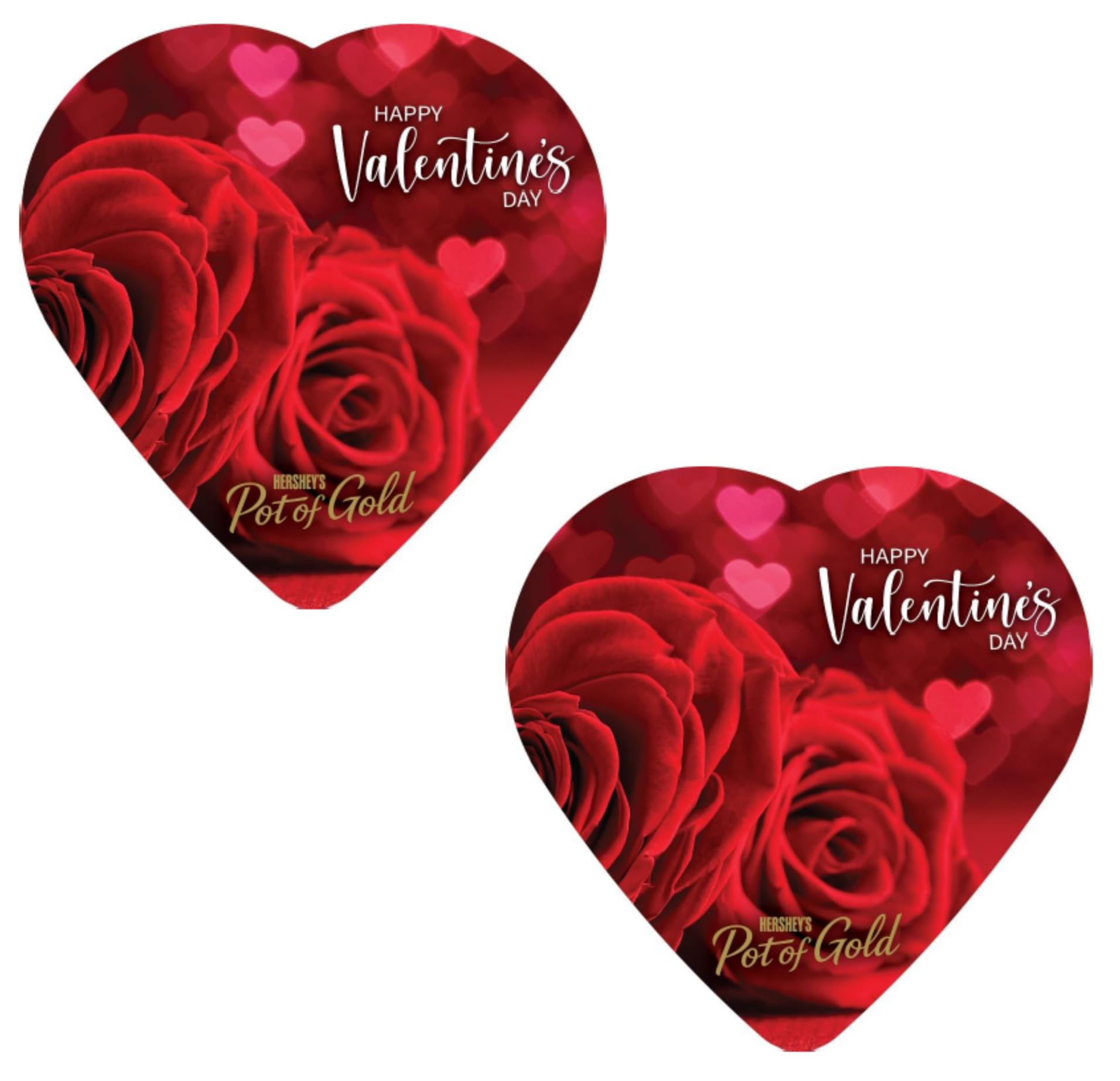 Elmer Chocolate Hershey Pot of Gold outer heart box pack, gift ready and festive