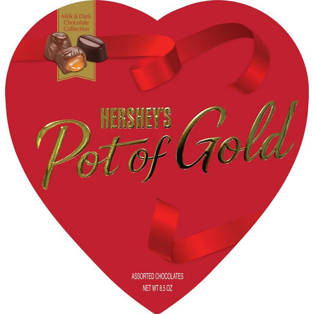 Elmer Chocolate Pot of Gold Heart box front, ideal gift centerpiece