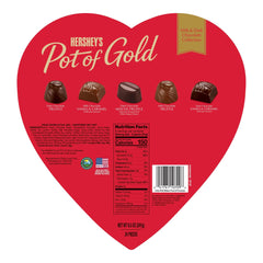 Elmer Chocolate Pot of Gold Heart, milk and dark variety offering smooth, indulgent flavors