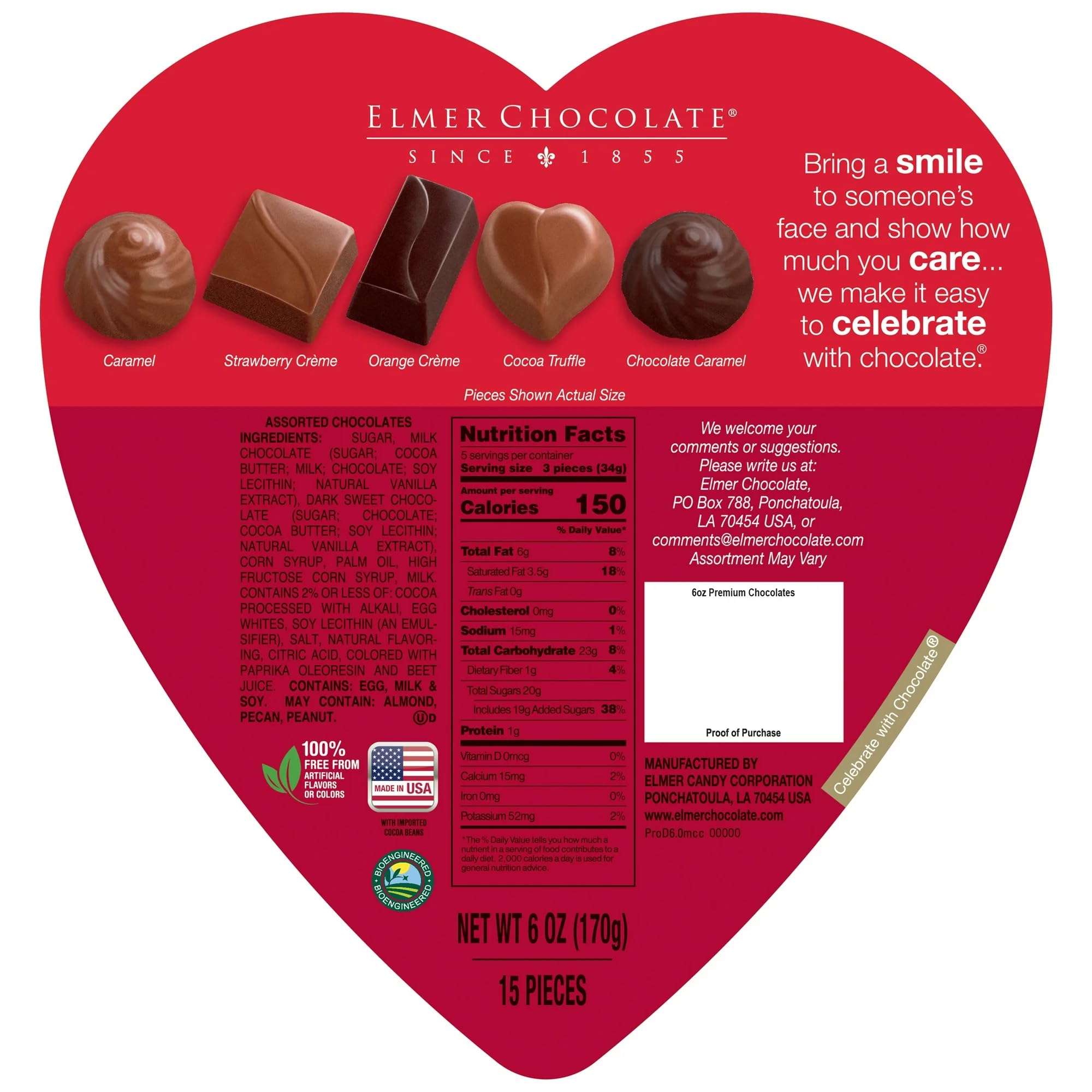 Elmer Chocolate two-pack rose bouquet, ideal for sharing with a loved one.