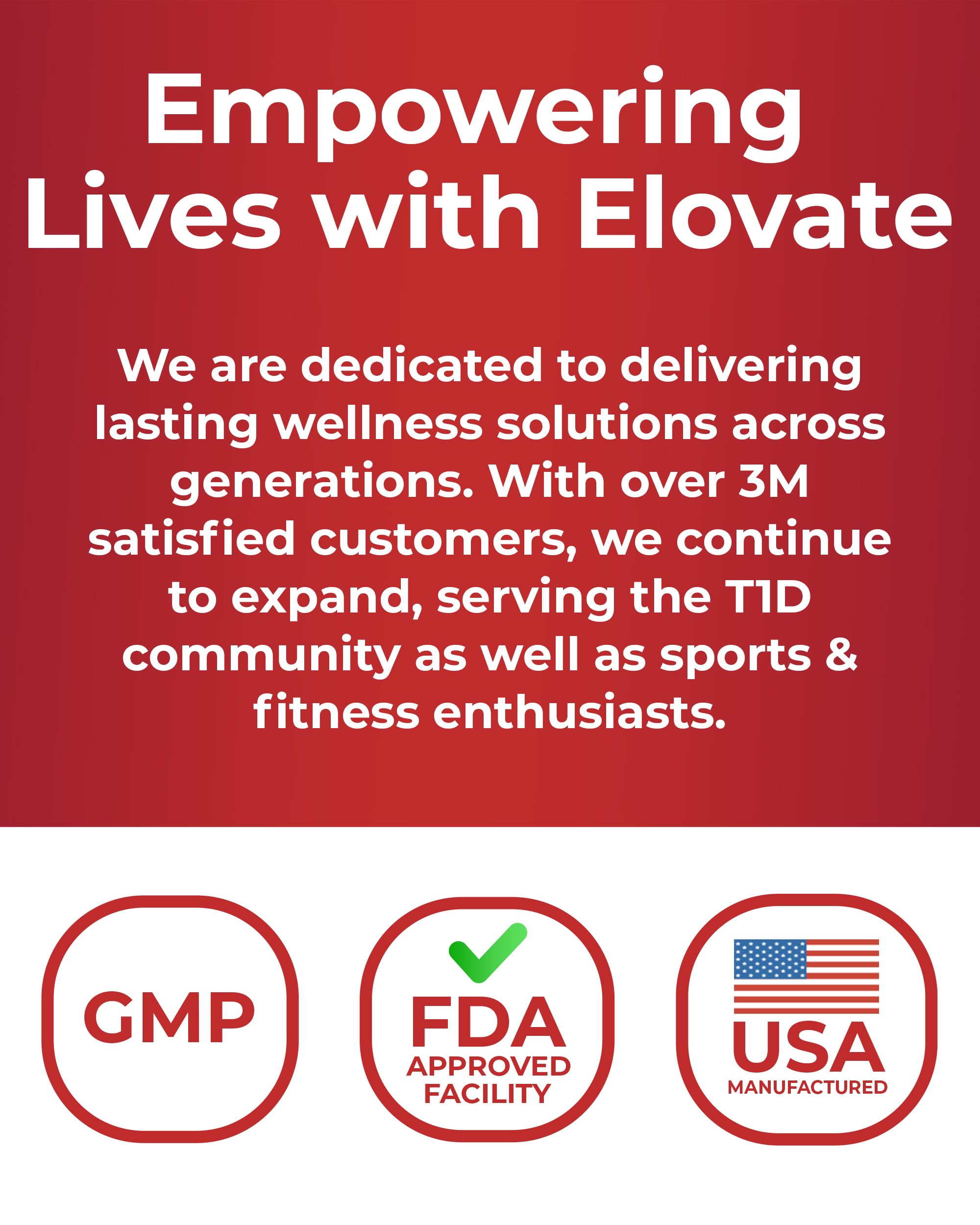 Elovate 15 glucose powder close-up with fine, drinkable texture.