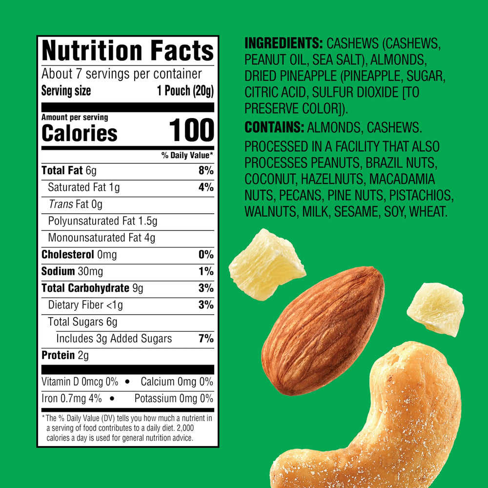 Emerald 100-calorie on-the-go pack for portion-controlled snacking.
