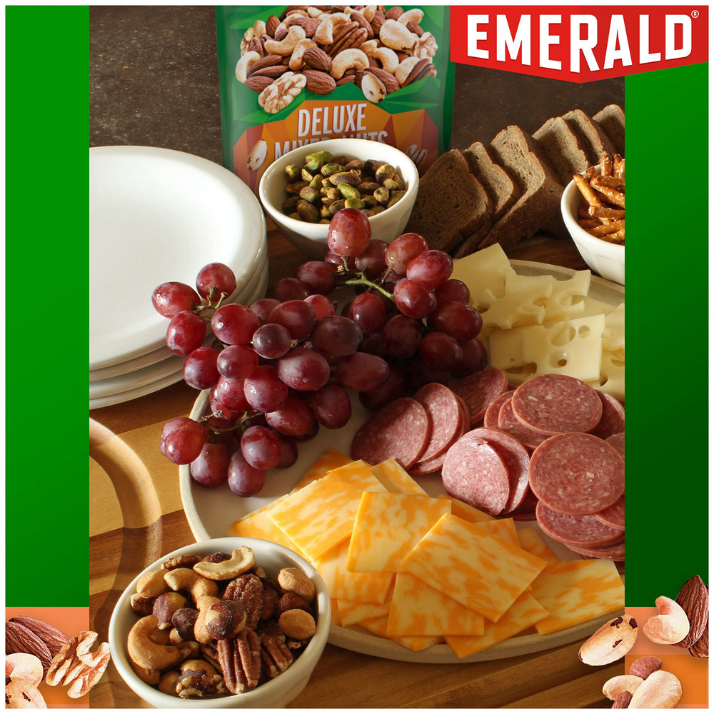 Emerald 5oz resealable pouch—fresh, crunchy nuts ready to enjoy now.