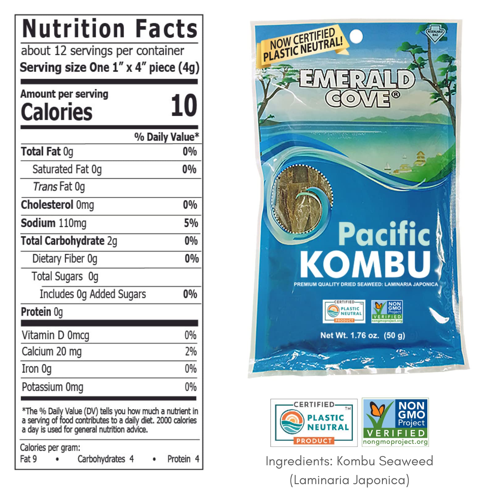 Emerald Cove Kombu in rice water adds savory aroma and depth.