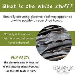 Emerald Cove Pacific Kombu used as dashi broth ingredient for savory base.