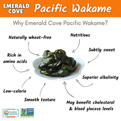 Emerald Cove wakame in a bowl; ideal for salads.