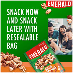 Emerald deluxe mix—kosher dairy certified and non-GMO for confident snacking.