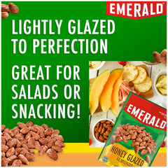Emerald Honey Glazed Almonds serving bowl ready for sharing