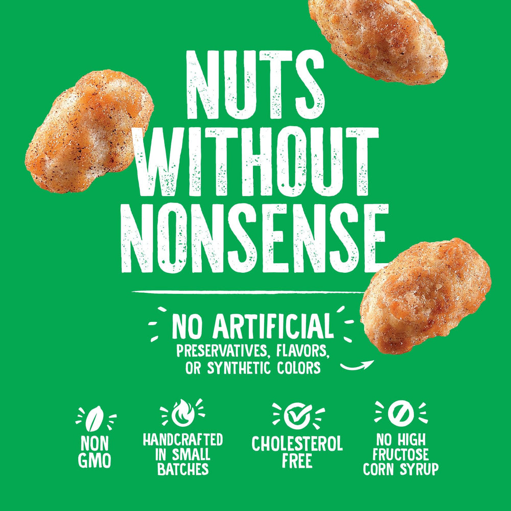 Emerald Honey Glazed XL Virginia Peanuts resealable bag keeps crunch fresh.