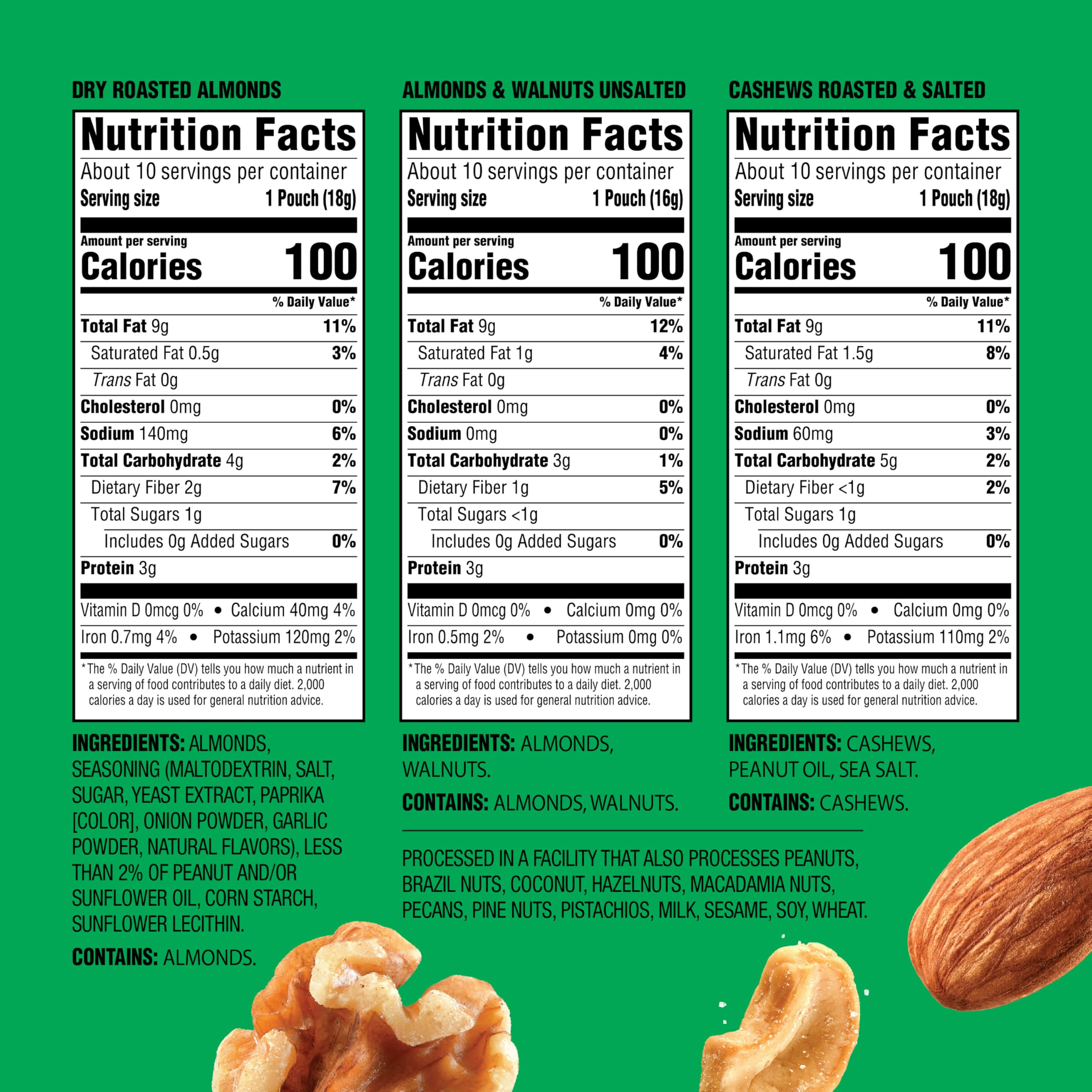 Emerald 100-calorie pack individually wrapped for busy days