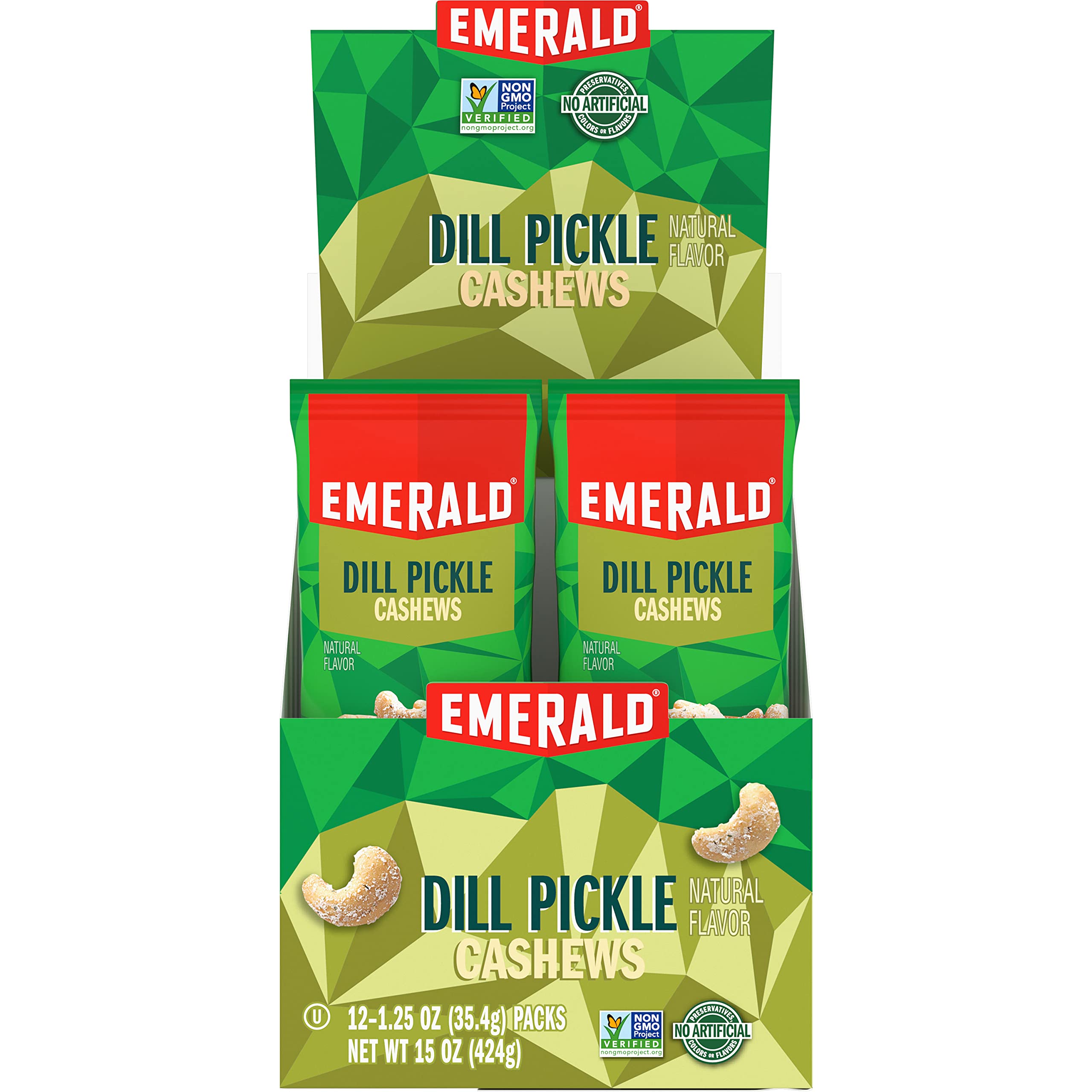 Emerald Dill Pickle Cashews ingredients-scene highlights simple quality components.