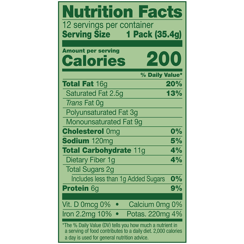 Emerald Dill Pickle Cashews shelf-display suggests pantry-friendly grab-and-go option.