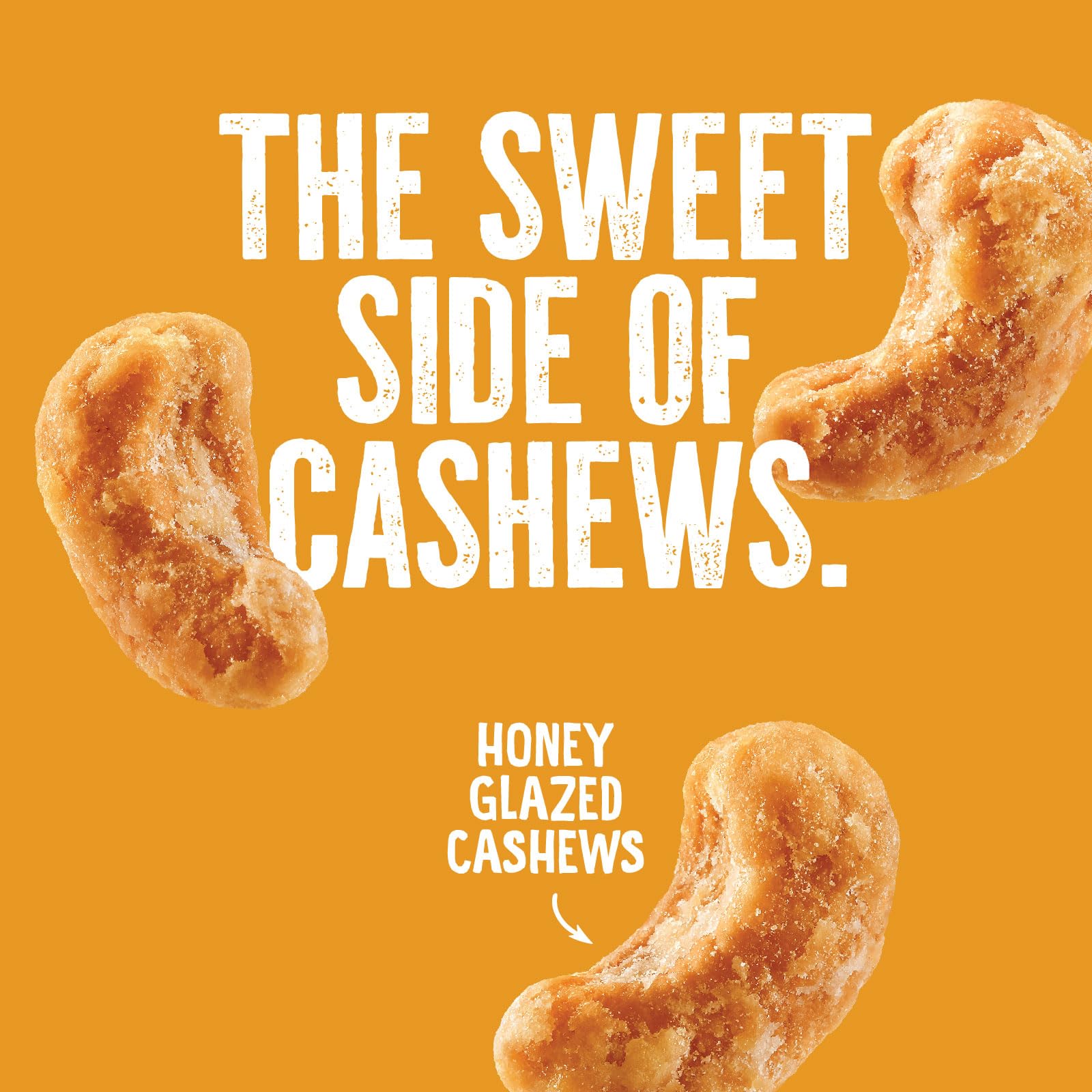 Sealed Emerald Honey Glazed Cashews bag keeps contents fresh for later.
