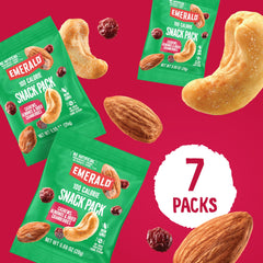 Kosher-certified emblem visible on Emerald Nuts packaging